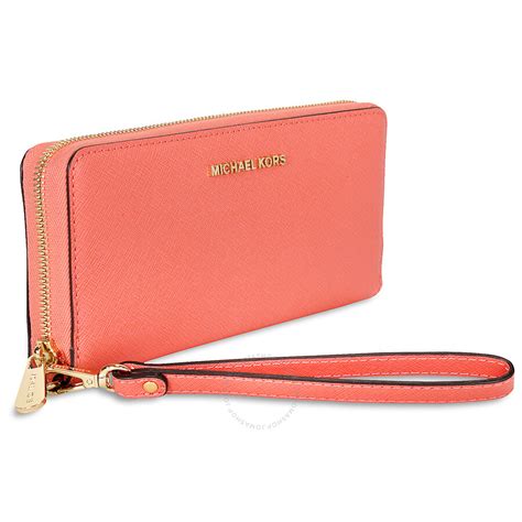 pink grapefruit michael kors wallet|pink wallet michael kors.